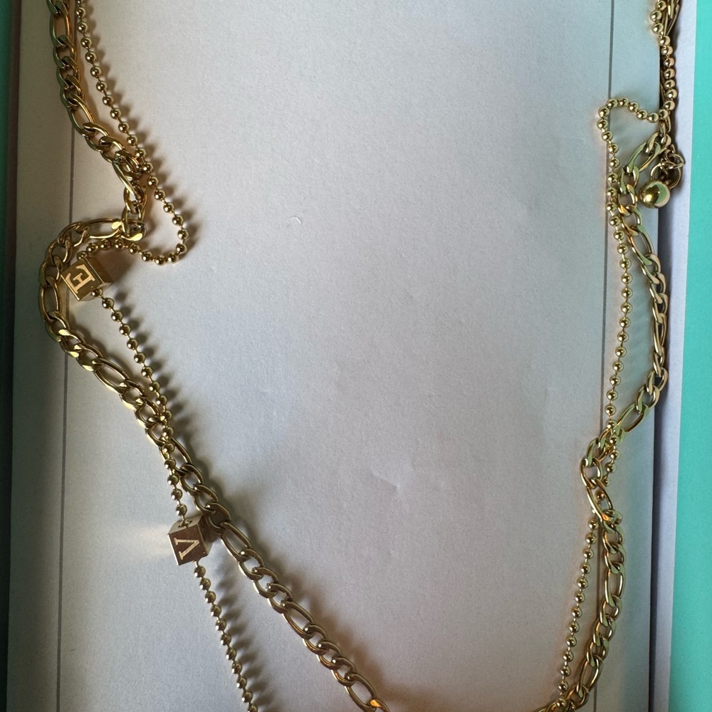 Jbloom Elegant Gold Chain ‘LOVE’ Necklace